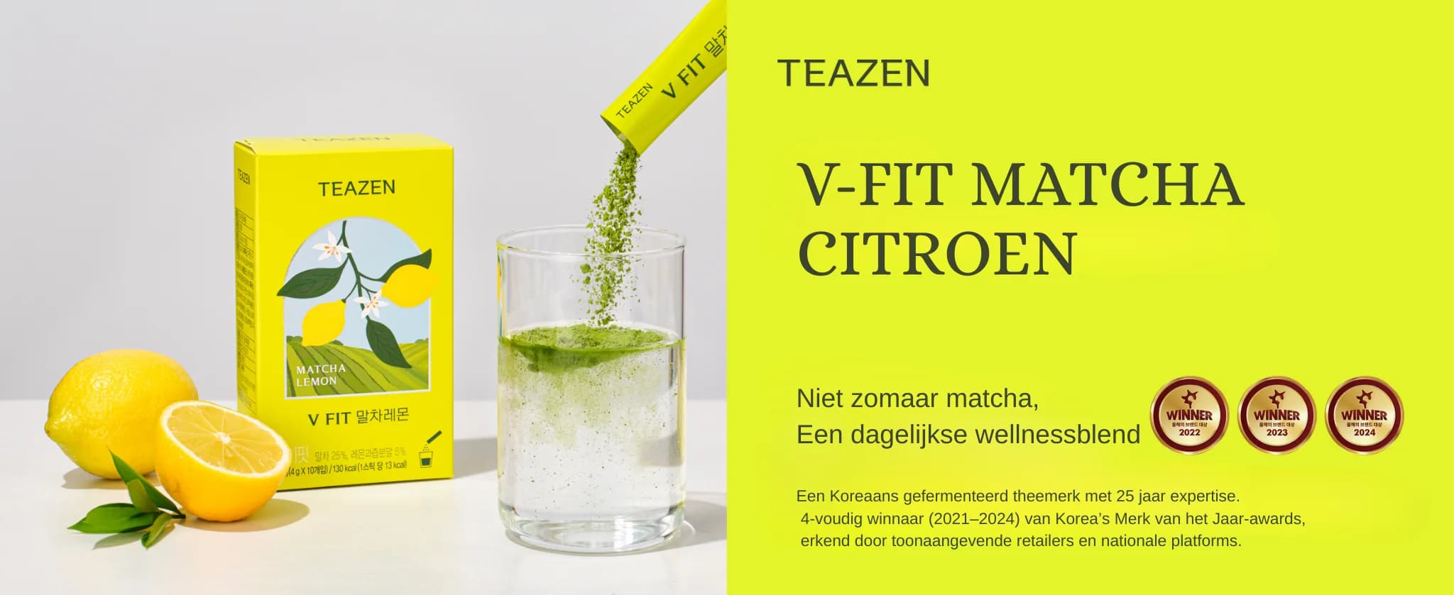Matcha Citroen Kombucha banner 1