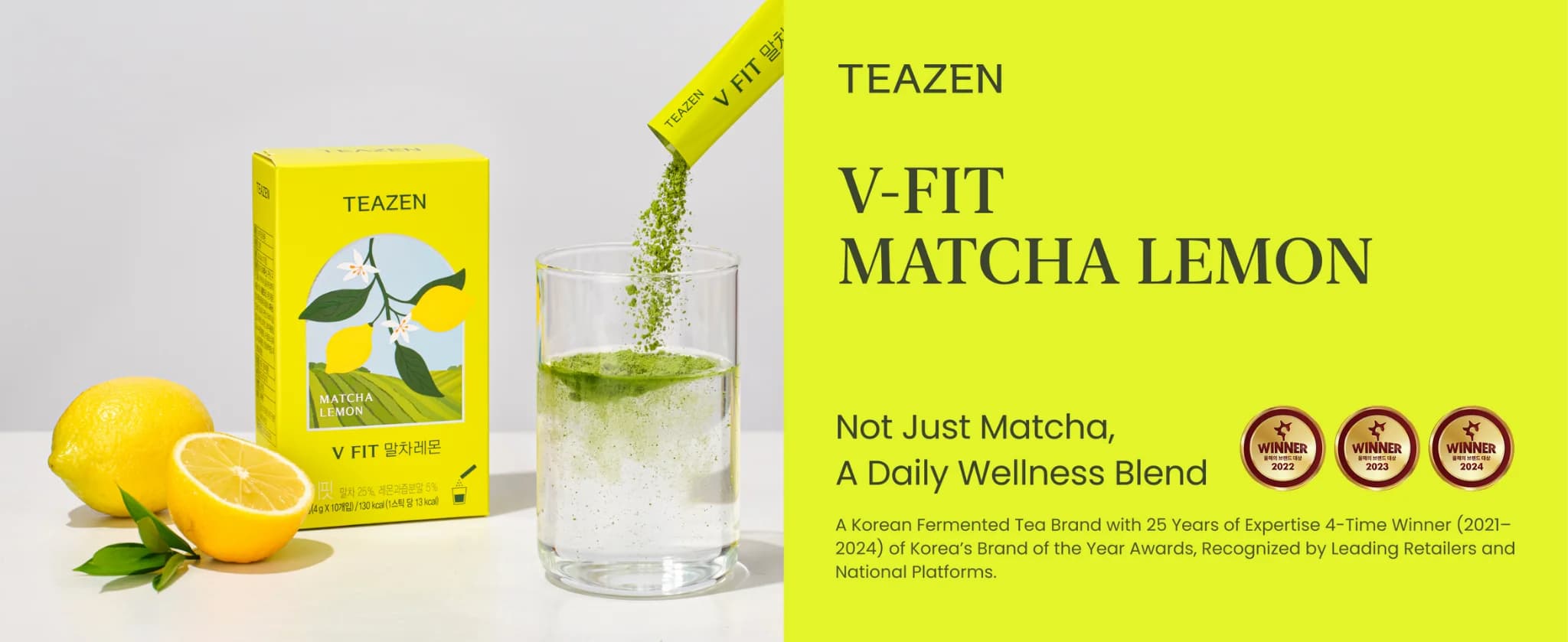Matcha Lemon Kombucha banner 1