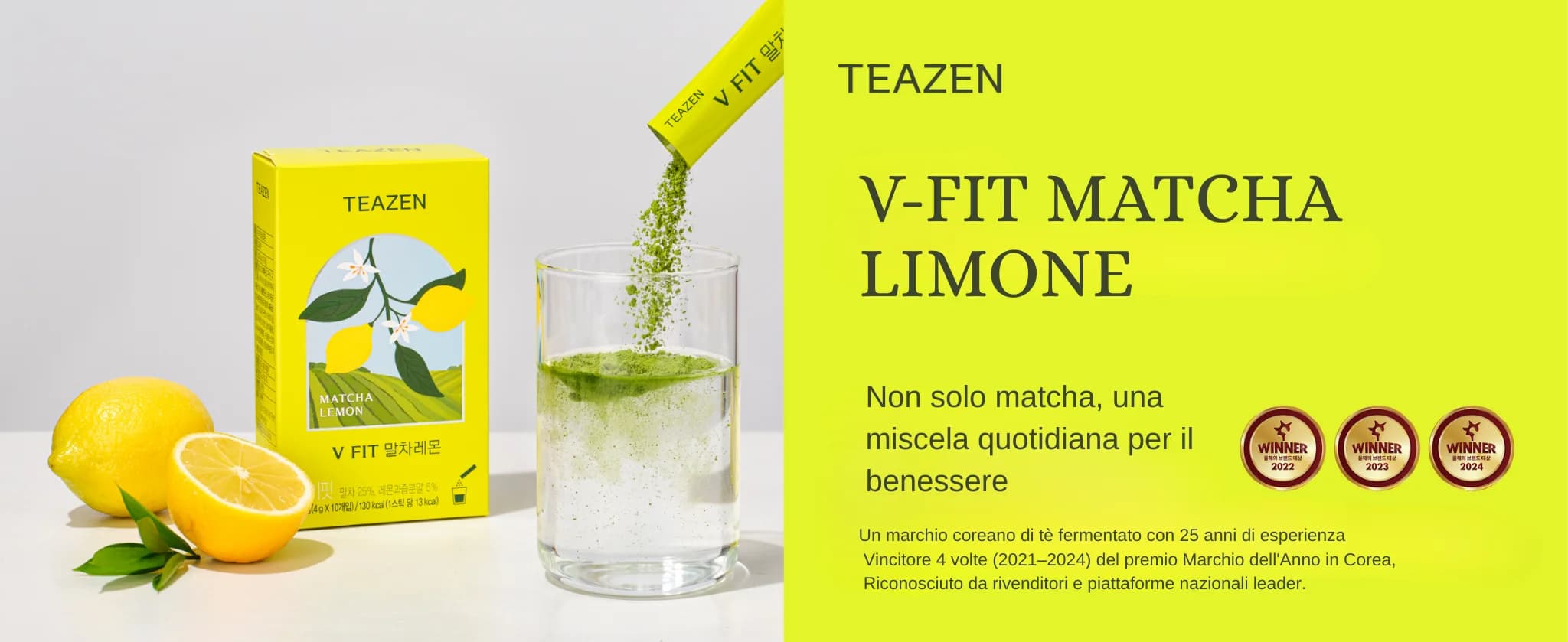 Kombucha Matcha Limone banner 1