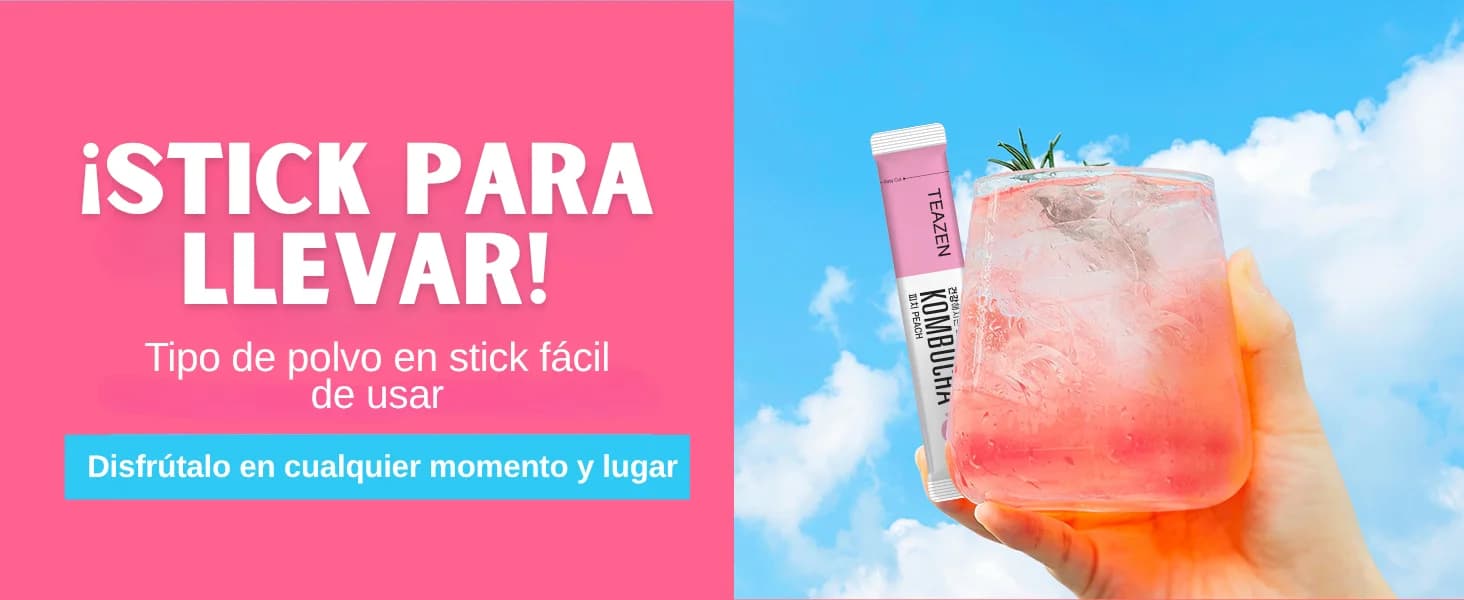 Kombucha Melocotón banner 5