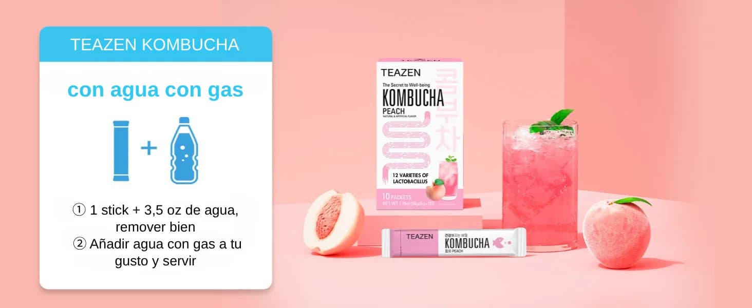 Kombucha Melocotón banner 8